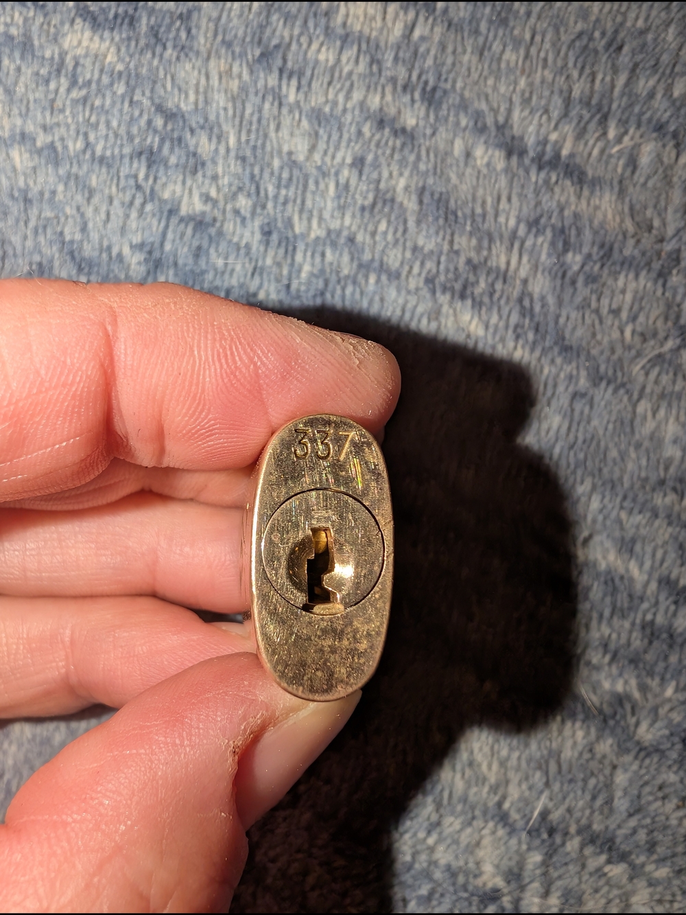 Louis Vuitton Brass Padlock #337 in Antique Gold - Picture 7 of 7